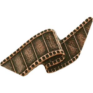 Emenee LU1235-OWC Prestige Collection Film Reel Knob 2-1/8 inch x 1 inch in Old World Copper Silver Screen Series